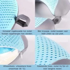 Recalma Nekkussen - Ergonomisch Foam - Uitwasbaar - U Vorm - Reiskussen Vliegtuig, Auto En Thuis -Voyago Winkel 1200x1200 3916