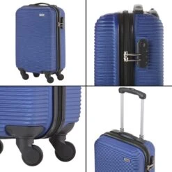 TravelZ Horizon Handbagagekoffer - 54cm Handbagage Trolley Met Gevoerde Binnenkant - Blauw -Voyago Winkel 1200x1200 394