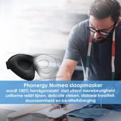 Phonergy Numea - Slaapmasker- Oogmasker- 3D Ergonomisch- Eco Traagschuim- Biologisch - 100% Verduisterend- Handgemaakt - Zwart 30 Phonergy Numea - Slaapmasker- Oogmasker- 3D Ergonomisch- Eco Traagschuim- Biologisch - 100% Verduisterend- Handgemaakt - Zwart -Voyago Winkel 1200x1200 3955