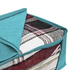 Merkloos Kleding Opbergtas En Organiser - Voor Dekbed En Kleding - Opvouwbaar - Blauw -Voyago Winkel 1200x1200 3960