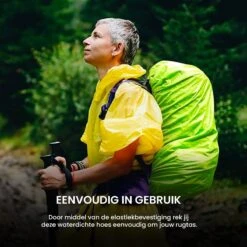 YONO Regenhoes Rugzak Waterdicht - Reflecterende Backpack Hoes - 20 Tot 29 Liter - Fluoriserend - S -Voyago Winkel 1200x1200 4014