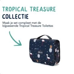 Qpacks - Tropical Treasure Packing Cubes Set 6-delig - Waterdicht - Patroon - Blauw Print - Toilettas - Koffer Organiser - Backpack -Voyago Winkel 1200x1200 4042