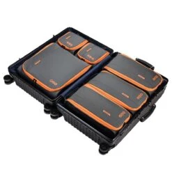 Bagsmart Packing Cubes Set - 6 Delige Koffer Organizer Voor 24" Koffer - Grijs Oranje -Voyago Winkel 1200x1200 4054