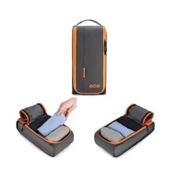Bagsmart Packing Cubes Set - 6 Delige Koffer Organizer Voor 24" Koffer - Grijs Oranje -Voyago Winkel 1200x1200 4055