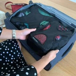 Volcan Packing Cubes - Koffer Organizer Set - Compression Cube Bagage - 4 Delige Set - Backpack - Zwart -Voyago Winkel 1200x1200 4070