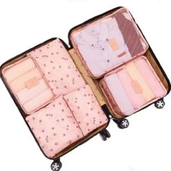 Packing Cubes Set - Koffer Organiser Reistas Pack Cube - Travel Bag Bagage Reis Organizer Opbergtas - 6-Delig - Kersen Roze 10 Packing Cubes Set - Koffer Organiser Reistas Pack Cube - Travel Bag Bagage Reis Organizer Opbergtas - 6-Delig - Kersen Roze -Voyago Winkel 1200x1200 4074