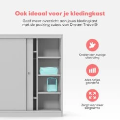 Dream Travel Packing Cubes Set 7 Stuks - Mint Groen - Koffer Organizer Set - Packing Cubes Backpack -Voyago Winkel 1200x1200 4090