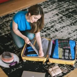 Sunflake Packing Cubes Set - 3 Stuks - Geschikt Voor Handbagage, Backpack & Koffer - Blauw -Voyago Winkel 1200x1200 4094