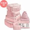 Packing Cubes - 8 Delig - Bagage Organizers - Kleding Organizer - Koffer Organizer Set - Koffer Organizer Set - Compression Cube - Roze -Voyago Winkel 1200x1200 4097