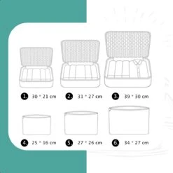 Packing Cubes Set 6-delig - Travel Bag - Kleding Organiser Set - Opbergzakken - Inpak Kubussen - Backpack Cubes - Reizen - Pattern - Pink Tijgerprint - Roze 10 Packing Cubes Set 6-delig - Travel Bag - Kleding Organiser Set - Opbergzakken - Inpak Kubussen - Backpack Cubes - Reizen - Pattern - Pink Tijgerprint - Roze -Voyago Winkel 1200x1200 4103