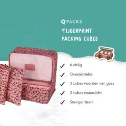 Packing Cubes Set 6-delig - Travel Bag - Kleding Organiser Set - Opbergzakken - Inpak Kubussen - Backpack Cubes - Reizen - Pattern - Pink Tijgerprint - Roze 13 Packing Cubes Set 6-delig - Travel Bag - Kleding Organiser Set - Opbergzakken - Inpak Kubussen - Backpack Cubes - Reizen - Pattern - Pink Tijgerprint - Roze -Voyago Winkel 1200x1200 4105