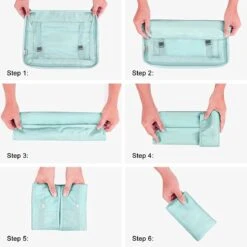 BOTC Packing Cubes Set 9-Delig – Kleding Organizer Voor Koffers, Tassen En Backpack - Turquoise -Voyago Winkel 1200x1200 4119