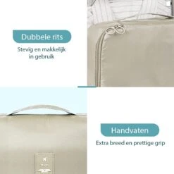 ForDig 8-Delige Packing Cubes (Beige) - Koffer Organizer Set - Bagage Organizers - Compression Cube Tassen - Travel Backpack Kleding Zakken -Voyago Winkel 1200x1200 4129