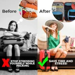 Packing Cubes Set (3x) - Koffer Organiser Voor Backpack & Koffer - Travel - Zwart - Adge -Voyago Winkel 1200x1200 4137