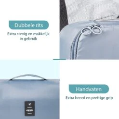 ForDig 8-Delige Packing Cubes (Grijs) - Koffer Organizer Set - Bagage Organizers - Compression Cube Tassen - Travel Backpack Kleding Zakken -Voyago Winkel 1200x1200 4165