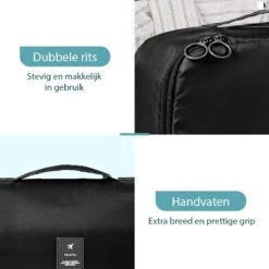 ForDig 8-Delige Packing Cubes (Zwart) - Koffer Organizer Set - Bagage Organizers - Compression Cube Tassen - Travel Backpack Kleding Zakken -Voyago Winkel 1200x1200 4192