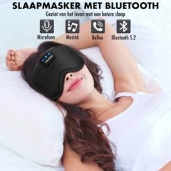 DynaBright Slaapmasker Bluetooth - Ingebouwde Speakers - Incl. Reistas En Oordoppen - Ergonomisch - 100% Verduisterend - Traagschuim - Oogmasker - Bluetooth 5.0 - Wasbaar/Verstelbaar - Slaap Masker Kinderen - 20m Bereik -Voyago Winkel 1200x1200 4198