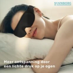 SOVNBØRG Slaapmasker Voor Mannen En Vrouwen - 100% Verduisterend Oogmasker - Ademend Traagschuim - Opbergzakje -Voyago Winkel 1200x1200 4205