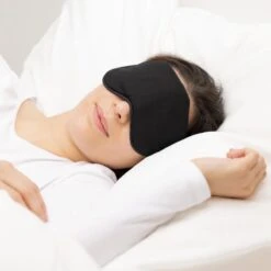 Navaris 2x Slaapmasker Met Gelpads - Verkoelend En Verwarmend Oogmasker - Set Van 2 Maskers En 4 Kompressen - Zwart -Voyago Winkel 1200x1200 4212