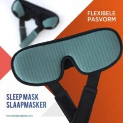 SleepCore® - Slaapmasker - 3D - Oog Masker - Ademend - Slapen - Ooglap - Licht Blokkerend -Comfortabele - Nachtmasker - Blinddoek - 3D - 100% Verduisterend - Slaap Beter - Masker - Rust -Voyago Winkel 1200x1200 4234