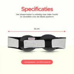 Smileify® Slaapmasker PRO - Vrouwen & Mannen – 100% Verduisterend – Verstelbaar 3D Oogmasker Voor Slaap – Traagschuim -Voyago Winkel 1200x1200 4244