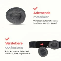 Smileify® Slaapmasker PRO - Vrouwen & Mannen – 100% Verduisterend – Verstelbaar 3D Oogmasker Voor Slaap – Traagschuim -Voyago Winkel 1200x1200 4245