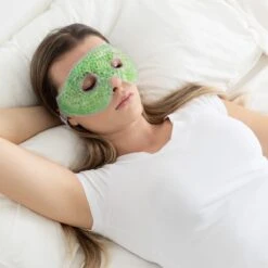 Navaris Set Van 2 Oogmaskers - Herbruikbare Gelmaskers Voor Koud Of Warm Gebruik - Verwarmend Of Verkoelend Voor De Ogen - Hot Cold Oogmasker In Groen -Voyago Winkel 1200x1200 4249