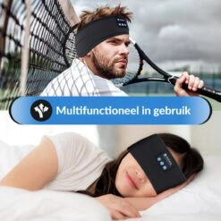 Malony Slaapmasker Bluetooth - Slaaptrainer - Hoofdband - Oogmasker - Oplaadbaar - Uitwasbaar - Zwart -Voyago Winkel 1200x1200 4269