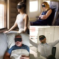 Northwall Premium Zijden Slaapmasker Met Opbergzakje - 100% Verduisterend Oogmasker - Verstelbaar - Zwart -Voyago Winkel 1200x1200 4274