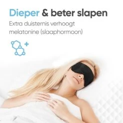 Trendfield Luxe Slaapmasker Met Zijden Hoofdband - Verstelbaar Oogmasker 100% Zijde - Incl. Opbergzakje - Blinddoek Voor Mannen & Vrouwen - Zwart -Voyago Winkel 1200x1200 4329
