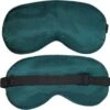 Slaapmasker Extra Zacht Satijn - Groen - Thuis - Verduisterend - Onderweg - Vliegtuig - Festival - Slaapcomfort - ODaani