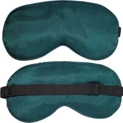 Slaapmasker Extra Zacht Satijn - Groen - Thuis - Verduisterend - Onderweg - Vliegtuig - Festival - Slaapcomfort - ODaani