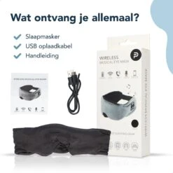 Slaapmasker Bluetooth Van Zijde – Oogmasker – Slaapmaskers Voor Mannen En Vrouwen – Slaap Koptelefoon – Nachtmasker – Paars - Cadeautje -Voyago Winkel 1200x1200 4340