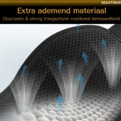 Beautious® Luxe Traagschuim Slaapmasker - Oogmasker - 3D Contouren - 100% Verduisterend - Verstelbaar - Zwart -Voyago Winkel 1200x1200 4381