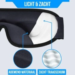 Strex Luxe Slaapmasker - 3D Ergonomisch - 100% Verduisterend - Traagschuim - Slaap Masker - Oog Masker -Voyago Winkel 1200x1200 4395