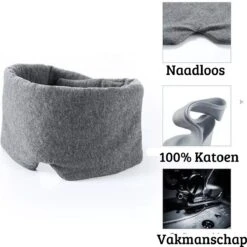 Merkloos Goods U Need Slaapmasker - Gezichtsmasker - Reiskussen - Slaap - Slapen - Slaaphulp - Sinterklaas - Verduisterend - Naadloos - Makkelijk Te Verstellen - One Size -Voyago Winkel 1200x1200 4420