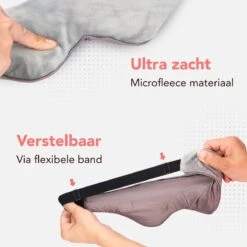 Novano Verzwaard Slaapmasker - Oogmasker Voor Betere Slaap - Migraine - Hoofdpijn - 270gr - Grijs -Voyago Winkel 1200x1200 4430