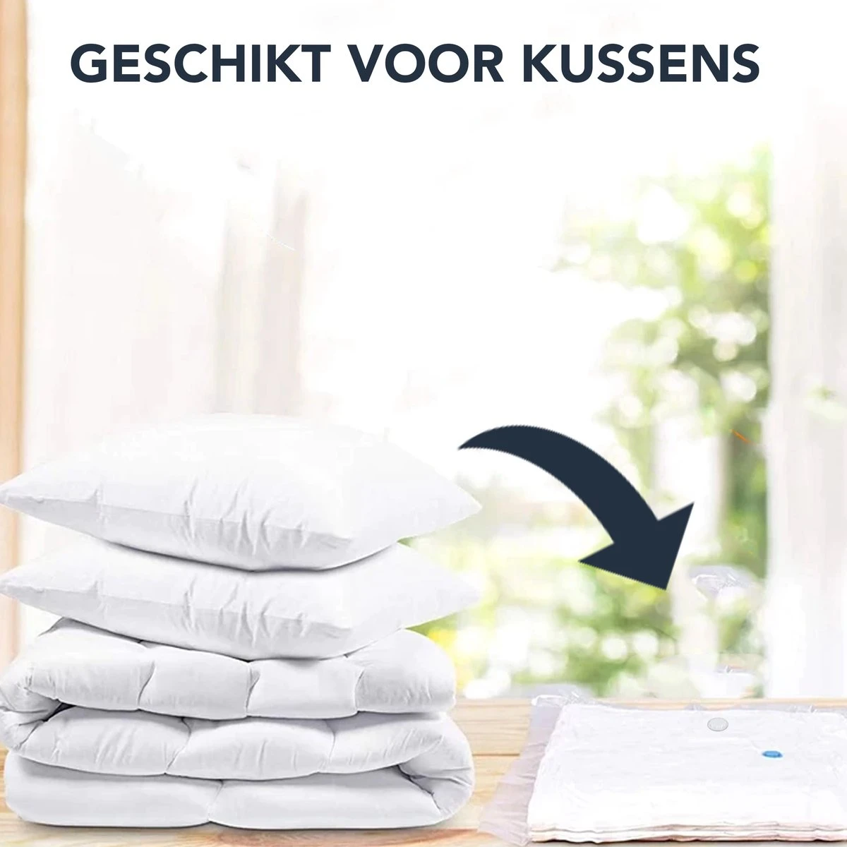 Achaté Vacuümzakken Voor Kleding En Dekbedden - 13 Vacuüm Opbergzakken Inclusief Handpomp 9 Achaté Vacuümzakken Voor Kleding En Dekbedden - 13 Vacuüm Opbergzakken Inclusief Handpomp - Afbeelding 7