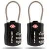TRVLMORE Kofferslot - TSA Reisslot - 3 Cijferig - 2 Stuks - Zwart