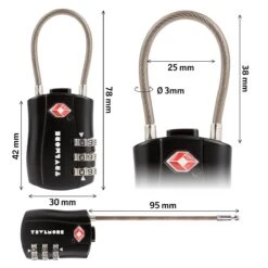 TRVLMORE Kofferslot - TSA Reisslot - 3 Cijferig - 2 Stuks - Zwart -Voyago Winkel 1200x1200 4541