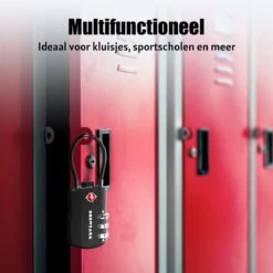 TRVLMORE Kofferslot - TSA Reisslot - 3 Cijferig - 2 Stuks - Zwart -Voyago Winkel 1200x1200 4545