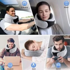 GoGoods® Nekkussen - Luxe Reiskussen - Memory Foam - Vliegtuig - Auto -Voyago Winkel 1200x1200 4567