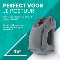 HMerch™ Reiskussen Voor Auto En Vliegtuig - Opblaasbaar - Zwart - Neck Travel Pillow - Nekkussen - Hoofdkussen Voor Nekklachten – Reisaccessoires -Voyago Winkel 1200x1200 4645