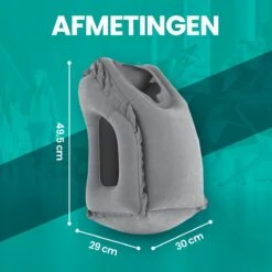 HMerch™ Reiskussen Voor Auto En Vliegtuig - Opblaasbaar - Zwart - Neck Travel Pillow - Nekkussen - Hoofdkussen Voor Nekklachten – Reisaccessoires -Voyago Winkel 1200x1200 4646
