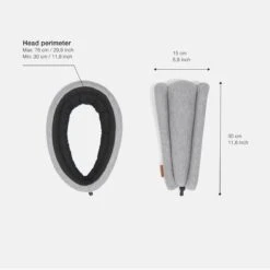 Ostrich Pillow Light Nekkussen - Omkeerbaar - Grey -Voyago Winkel 1200x1200 4663