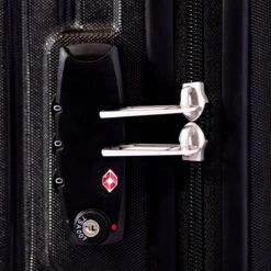 ©TROLLEYZ - Florence No.7 - Trolley - 55cm Met TSA Slot - Dubbele Wielen - 360° Spinners - 100% ABS - Handbagage Koffer In Night Black -Voyago Winkel 1200x1200 467