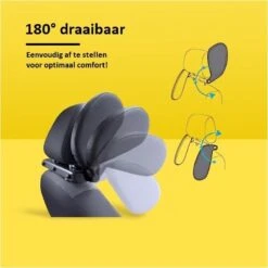 ADSafety – Hoofdsteun Auto – Nekkussen – Hoofdkussen Kinderen & Volwassenen – Neksteun – Autokussen – Veiligheid – Verstelbaar – Zwart -Voyago Winkel 1200x1200 4695