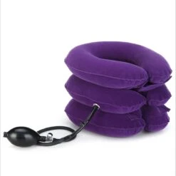 Anti Nekpijn Opblaasbaar Kussen | Nekkussen | Reiskussen | Verlicht Nek En Schouderpijn | Blauw - Neksteun | Nek Stretcher | Zacht Fleece | Cervicaal Nektractie Kussen | Nek Brace | Luxe | Ergonomisch | Opblaasbaar | Fluweel -Voyago Winkel 1200x1200 4702