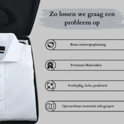 Stige Kledinghoes - Mannen Cadeautjes - Kreukvrije Overhemden - 36x48cm - Zwart -Voyago Winkel 1200x1200 4779