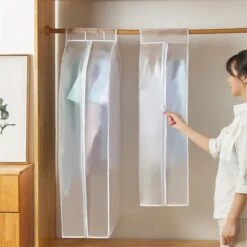 Merkloos 2-Stuks Stofkap Voor Kleding Frosted Driedimensionale Stofkap Opbergtas Extra Groot 60*50*120 CM( 2 Stuks) -Voyago Winkel 1200x1200 4792